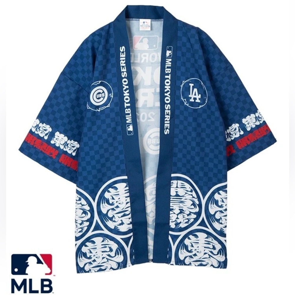 🆕MLB World Tour Tokyo Series 2025 Cubs vs Dodgers Happi Kimono, US STOCK